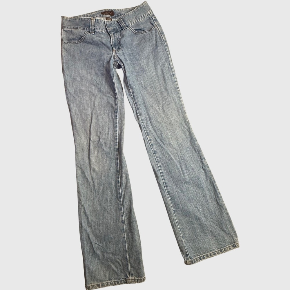 Vintage Y2K Banana Republic Bootcut Jeans Women's 6 Light Wash Indie Distressed